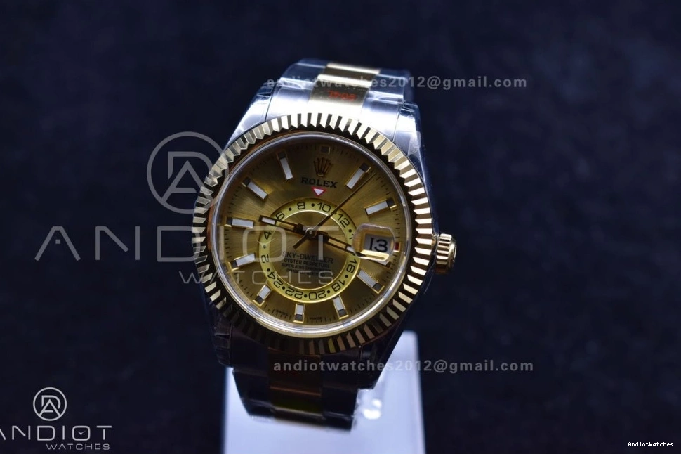 YG Edition 1120 Noob on Best SS SS Bracelet YG YG A23J Dial Skydweller Durable 0911